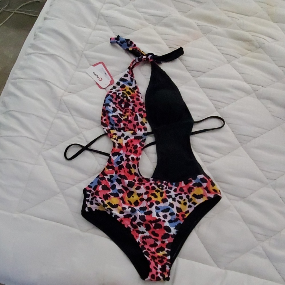 Leopard print women's monokini